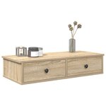 vidaXL Étagère murale avec tiroirs chêne sonoma bois d'ingénierie