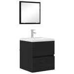 vidaXL Cabinet de salle de bain Chêne noir 41 x 38 5 x 45 cm
