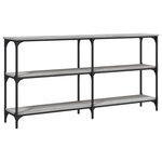 vidaXL Table console sonoma gris 150x29x75 cm bois d'ingénierie