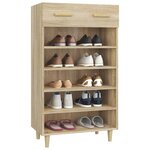 vidaXL Armoire à chaussures Chêne sonoma 60x35x105cm Bois d'ingénierie