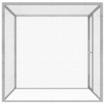 vidaXL Cage pour chat 1,5x1,5x1,5 m Acier galvanisé