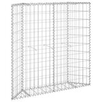 vidaXL Lit surélevé à gabion en trapèze Acier galvanisé 100x20x100 cm