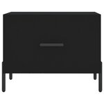 vidaXL Table basse Noir 50x50x40 cm Bois d'ingénierie