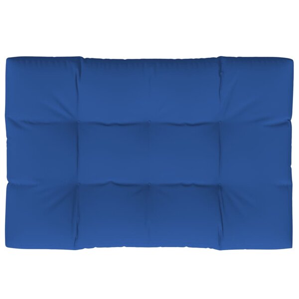 vidaXL Coussin de palette bleu royal 120x80x12 cm tissu