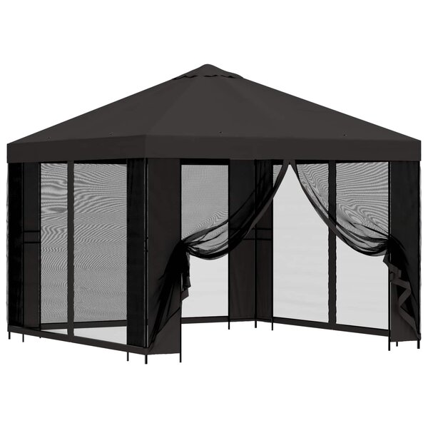 vidaXL Abri de jardin avec parois 3 x 3 m Anthracite