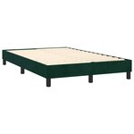 vidaXL Sommier à lattes de lit avec matelas LED Vert foncé 120x200 cm