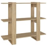 vidaXL Bibliothèque/Séparateur de pièce Chêne Sonoma 100x30x87 cm