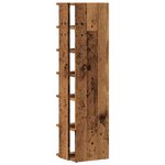 vidaXL Armoire à chaussures vieux bois 28x27x102 cm bois d'ingénierie
