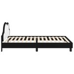 vidaXL Cadre de lit avec tête de lit Noir 80 x 200 cm PU