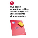 OXFORD Cahier Easybook agrafé - 17 x 22 cm - 96p seyes - 90g - Rouge
