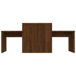 vidaXL Ensemble table basse Chêne marron 100x48x40cm Bois d'ingénierie