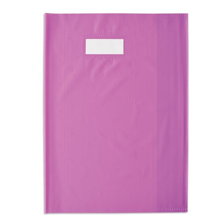 Protège-cahier Styl'SMS A4 (21x29,7 cm) pvc 120 avec Porte-étiquette Violet ELBA