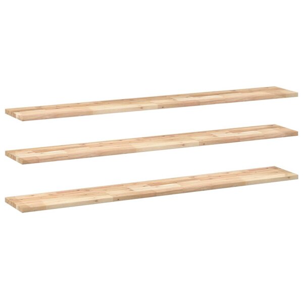 vidaXL Étagères flottantes 3 Pièces 120x20x2 cm acacia massif non traité