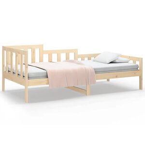 vidaXL Lit de jour sans matelas 90x200 cm bois de pin massif
