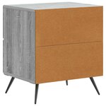 vidaXL Cabinet de chevet 2 Pièces Sonoma gris 43 x 34 5 x 47 5 cm