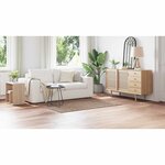 vidaXL Tapis Shaggy Anti-dérapant Marron 120 x 170 cm PP