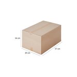 Pack and Move - Lot 40 cartons déménagement seconde main - 57 x 39 x 34 cm - Cartons réemployés - Seconde vie - 2 adhésifs offerts