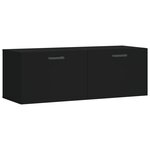 vidaXL Armoire murale noir 100x36 5x35 cm bois d'ingénierie