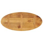 vidaXL Dessus de table 110x40x2 5 cm ovale bois massif de manguier