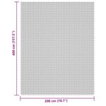 vidaXL Tapis de sol de camping gris clair 4x2 m