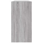 vidaXL Bibliothèque/Buffet sonoma gris 50x25x80 cm bois d'ingénierie