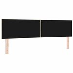 vidaXL Tête de lit avec des lumières à LED Réglable Crème 180 cm tissu
