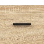 vidaXL Buffet haut Chêne sonoma 69 5x34x180 cm Bois d'ingénierie
