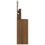 vidaXL Coiffeuse avec LED Chêne marron 86 5x35x136 cm
