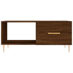 vidaXL Table basse chêne marron 90x50x40 cm bois d'ingénierie