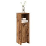 vidaXL Armoire de salle de bain vieux bois 30x30x95 cm bois ingénierie