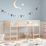 vidaXL Lit mezzanine d'enfants sans matelas avec échelle 80x200 cm