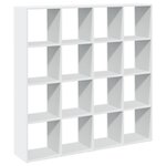 vidaXL Bibliothèque blanc 137 5x29x137 5 cm bois d'ingénierie