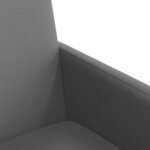 vidaXL Chaises de salle à manger 2 Pièces Gris 57 x 66 x 94 cm Faux cuir