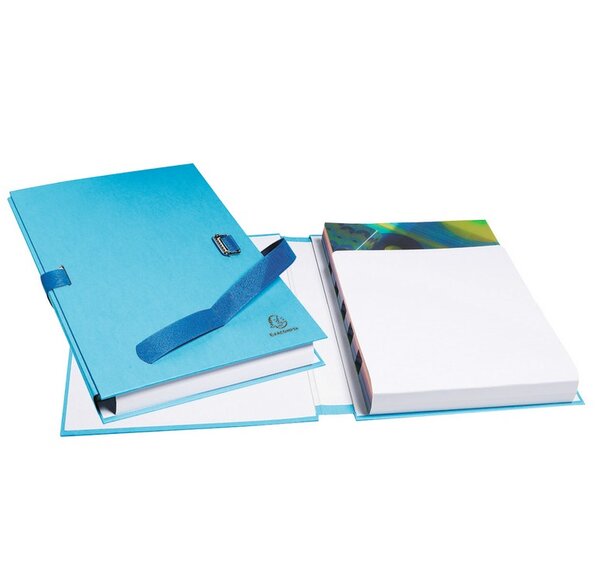 Chemise Pap.toilé sangle + Rabat Ass. x 10 EXACOMPTA