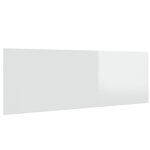 vidaXL Tête lit murale Blanc brillant 240x1 5x80 cm Bois d'ingénierie