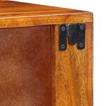 Table de chevet vidaXL 40x35x35 cm en bois massif d'acacia