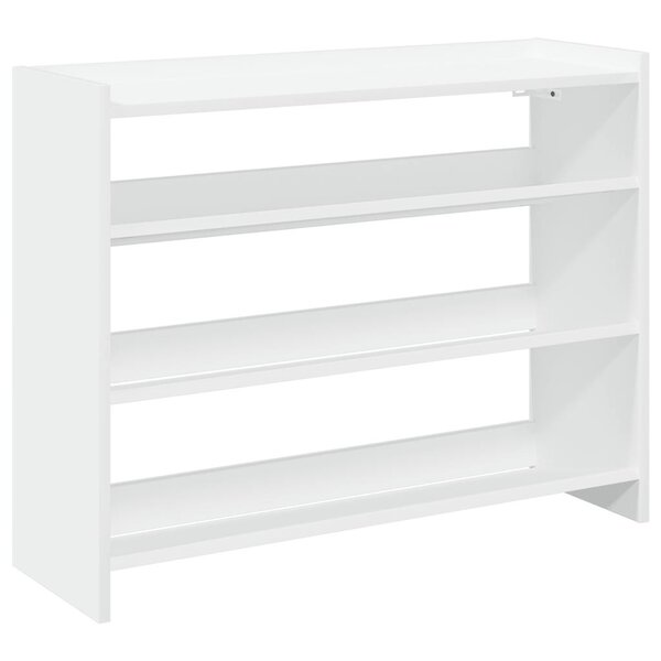 vidaXL Étagère à chaussures blanc 80x25x62 cm bois d'ingénierie