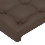 Vidaxl cadre de lit avec tête de lit marron 100x200 cm similicuir