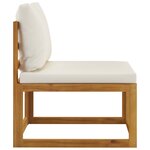 vidaXL Salon de jardin 5 Pièces avec coussins Bois d'acacia solide