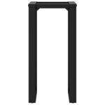 vidaXL Pieds de table à manger cadre en O 40x40x73 cm fonte
