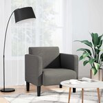 vidaXL Canapé-chaise accoudoirs gris clair 54 cm tissu velours côtelé