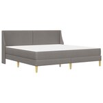vidaXL Cadre de lit avec matelas avec tête de lit Polyester