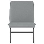 vidaXL Chaise longue Gris clair 52x75x76 cm Tissu