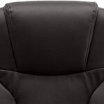 vidaXL Chaise de bureau Marron Cuir véritable