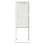 vidaXL Buffet haut blanc 36x39x107 cm acier
