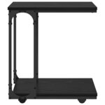 vidaXL Table d'appoint Chêne noir 50 x 35 x 55 5 cm Bois d'ingénierie