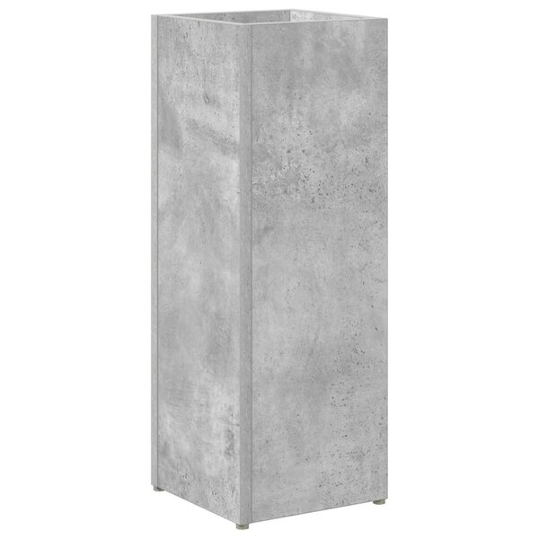 vidaXL Porte-parapluie Gris béton 20 x 20 x 55 5 cm Bois d'ingénierie