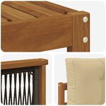 vidaXL Ensemble de canapés d'extérieur 10 pc Naturel et Beige