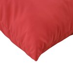 vidaXL Coussins décoratifs lot de 4 rouge 40x40 cm tissu