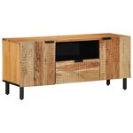 Meuble TV vidaXL 105x33 5x46 cm en bois massif d'acacia